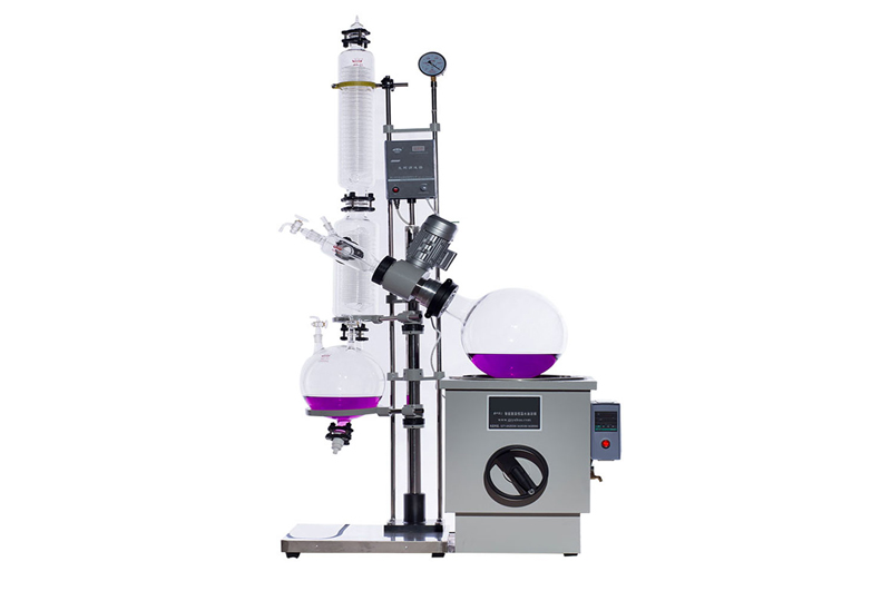 Industrial 10L rotary evaporator with hand lift