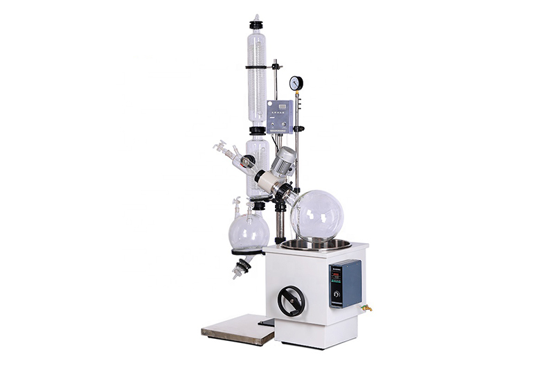 Industrial 10L rotary evaporator with hand lift